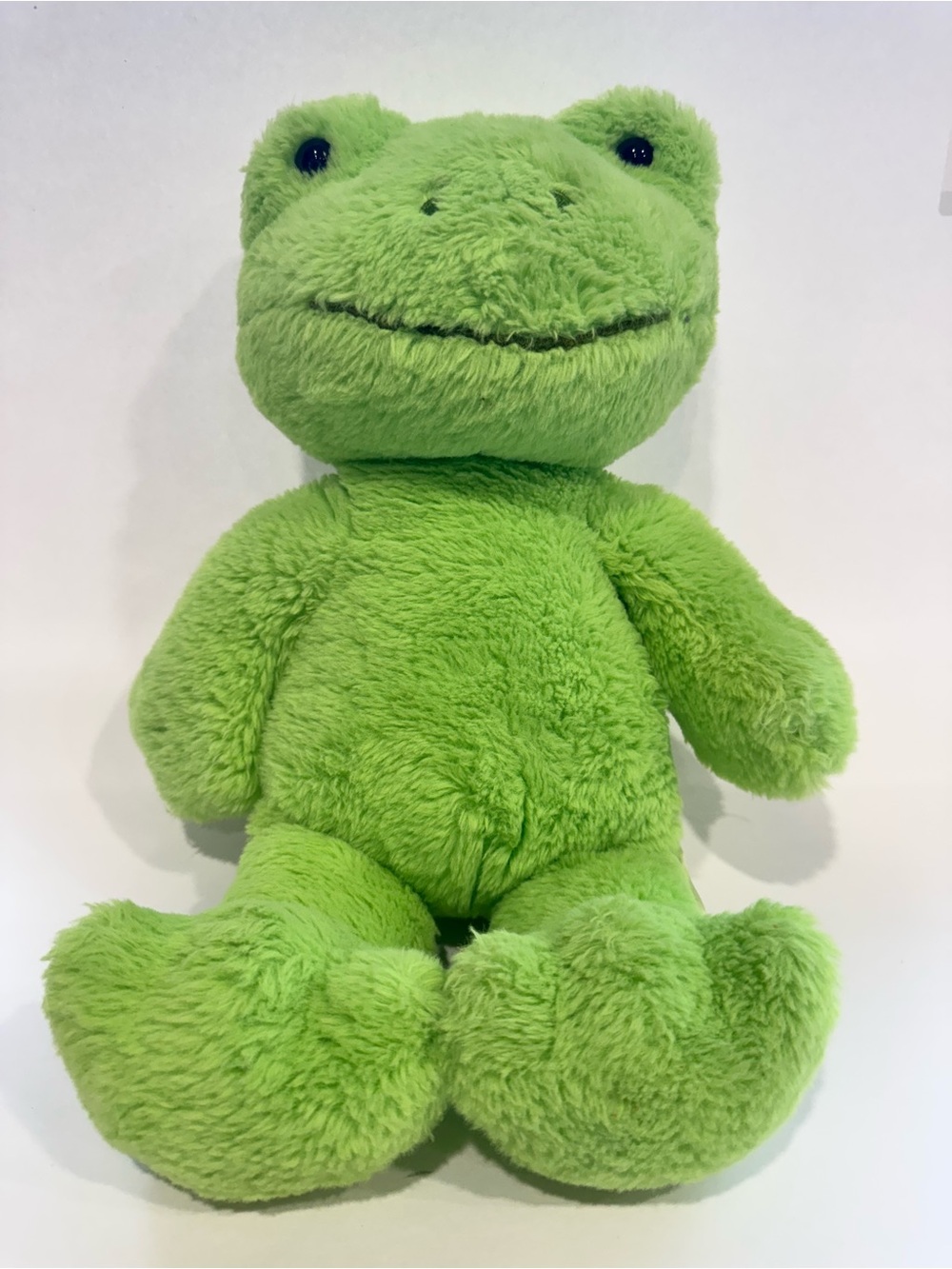 Build-A-Bear Spring Green Frog Plush 15” BABW Stuffed Animal Discontinued Rare